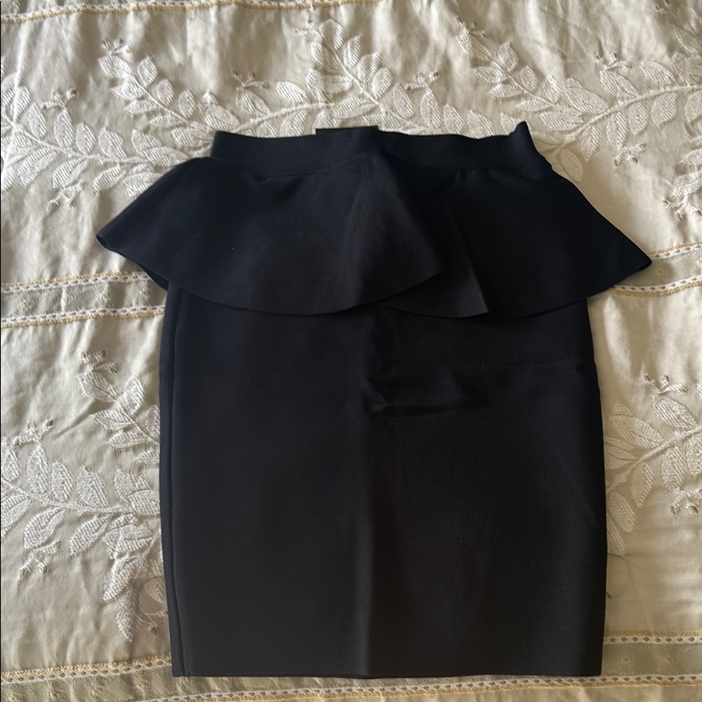 Elegant Black Ruffle Skirt
